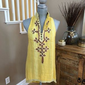 Free People India Inspired Tunic Yellow